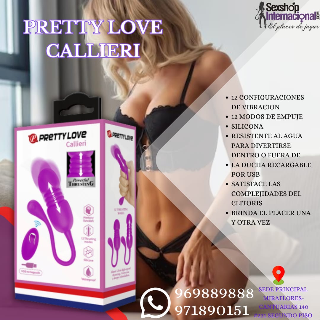 BALA VIBRADORA CON MOVIMIENTO-PRETTY LOVE-RECARGABLE-SEXSHOP LIMA 971890151